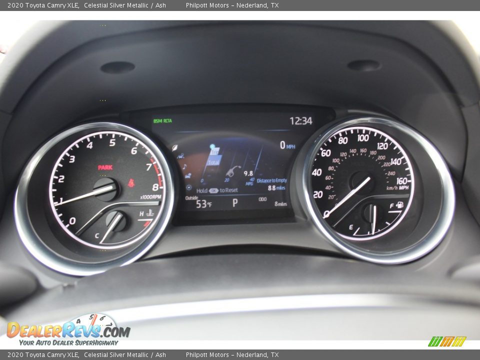 2020 Toyota Camry XLE Celestial Silver Metallic / Ash Photo #12