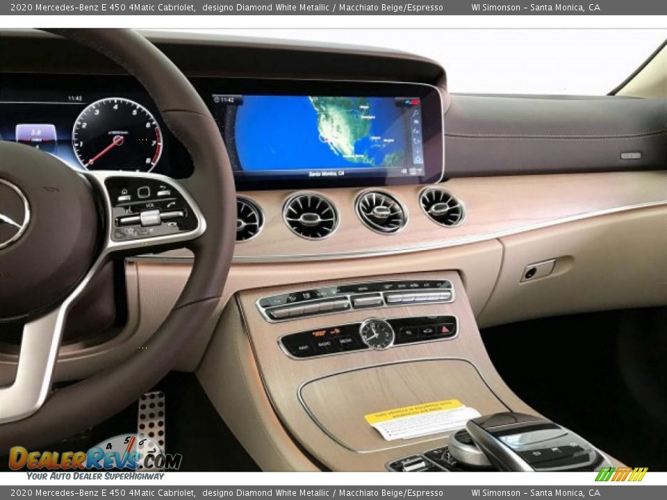 Dashboard of 2020 Mercedes-Benz E 450 4Matic Cabriolet Photo #6