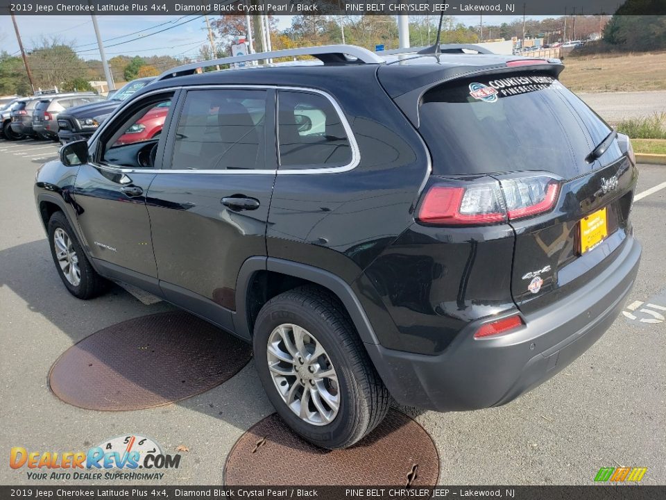 2019 Jeep Cherokee Latitude Plus 4x4 Diamond Black Crystal Pearl / Black Photo #2