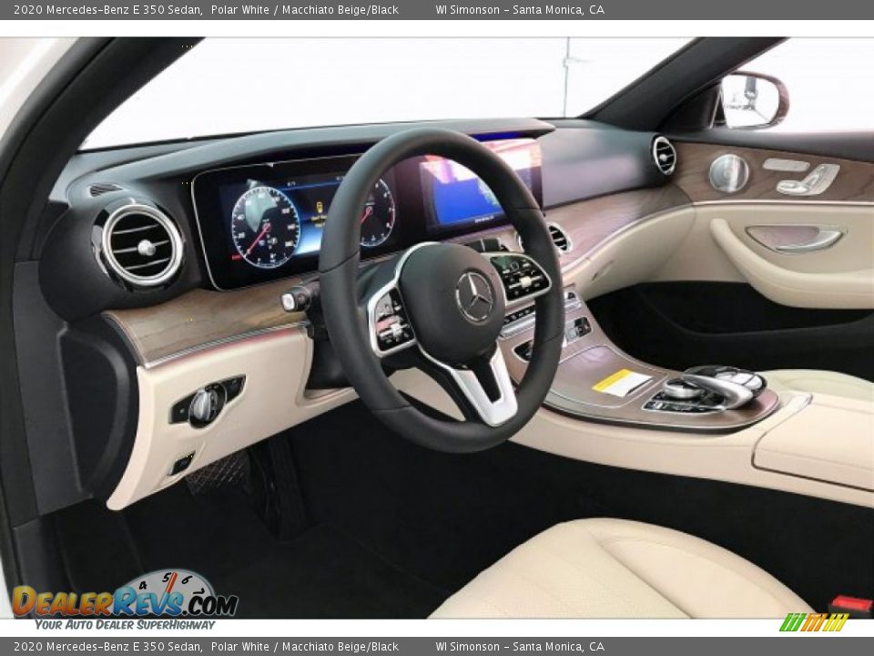 2020 Mercedes-Benz E 350 Sedan Polar White / Macchiato Beige/Black Photo #4