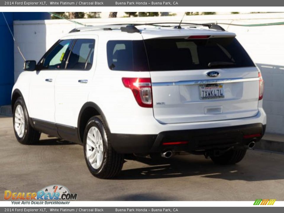 2014 Ford Explorer XLT White Platinum / Charcoal Black Photo #2