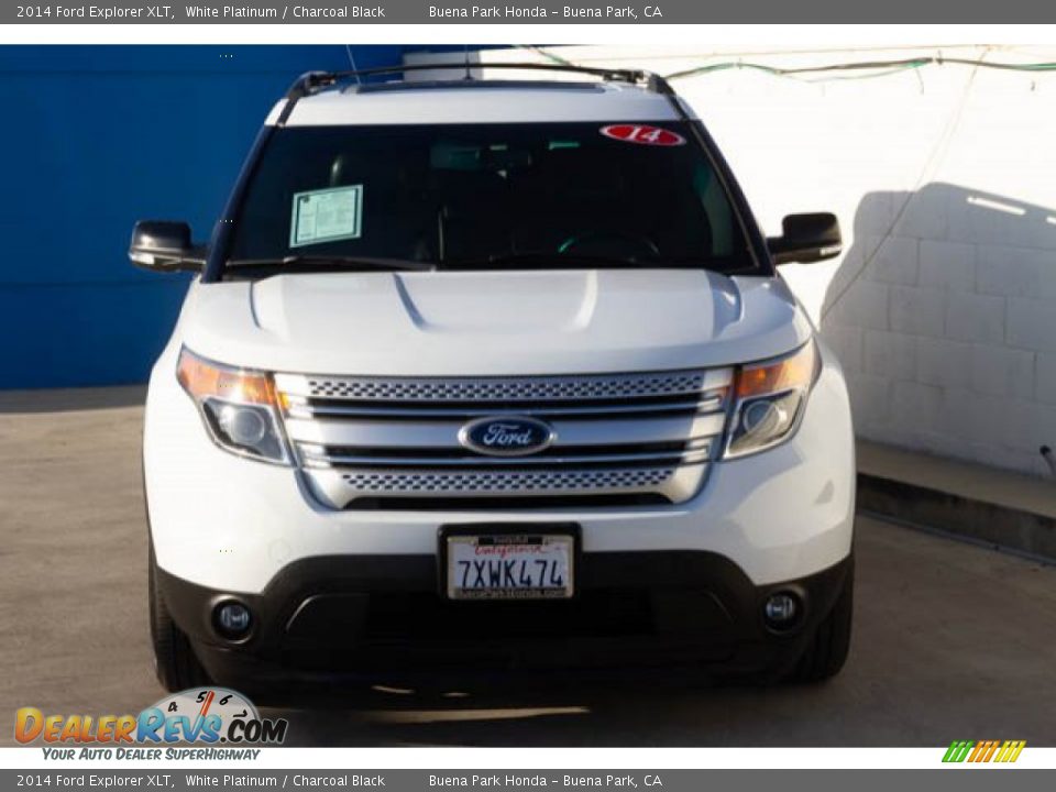 2014 Ford Explorer XLT White Platinum / Charcoal Black Photo #7