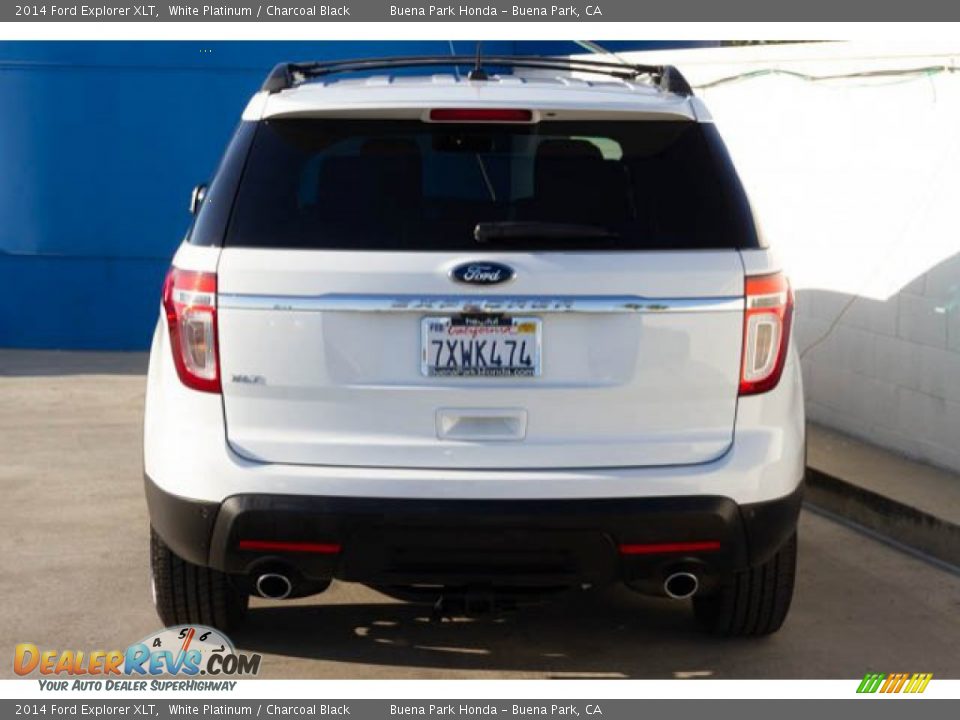 2014 Ford Explorer XLT White Platinum / Charcoal Black Photo #9