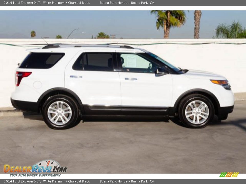 2014 Ford Explorer XLT White Platinum / Charcoal Black Photo #13