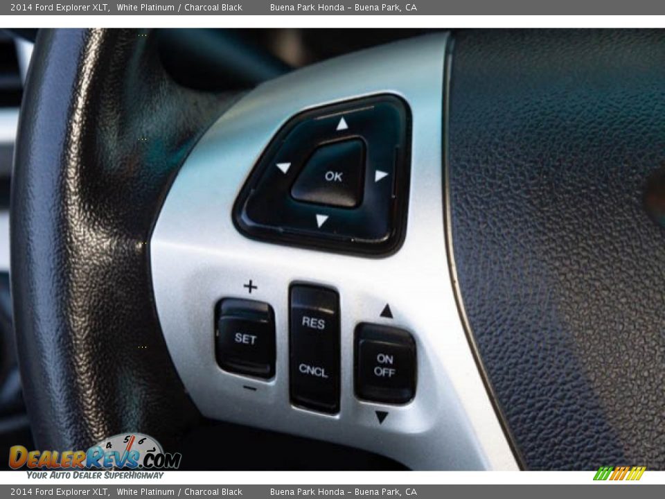 2014 Ford Explorer XLT White Platinum / Charcoal Black Photo #15