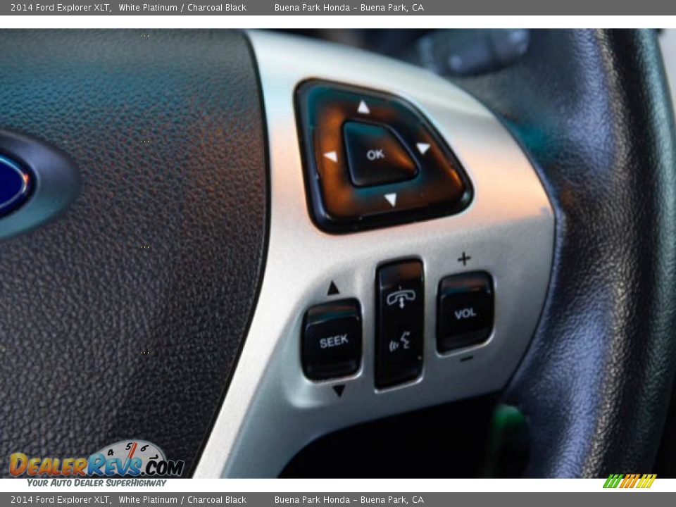 2014 Ford Explorer XLT White Platinum / Charcoal Black Photo #16