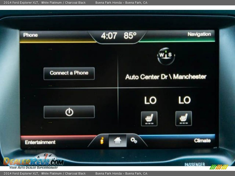 2014 Ford Explorer XLT White Platinum / Charcoal Black Photo #27