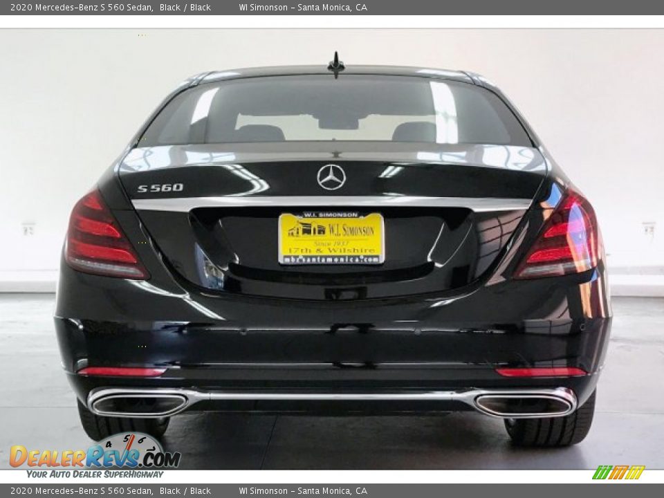 2020 Mercedes-Benz S 560 Sedan Black / Black Photo #3