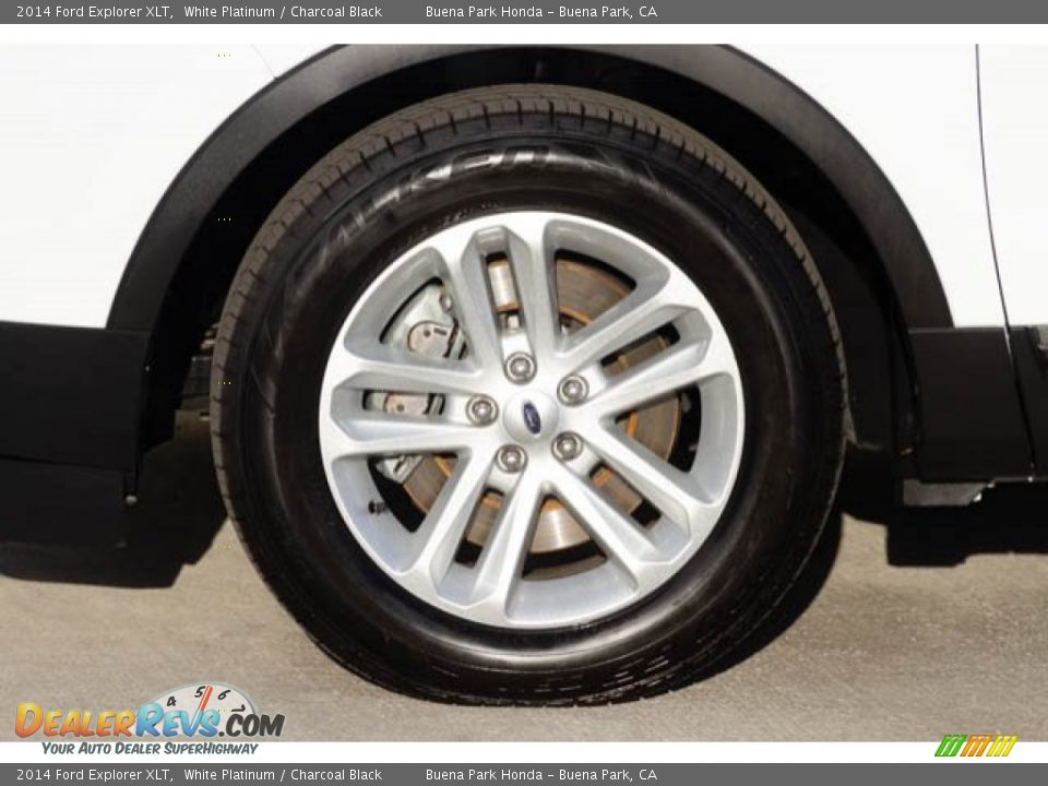 2014 Ford Explorer XLT White Platinum / Charcoal Black Photo #36