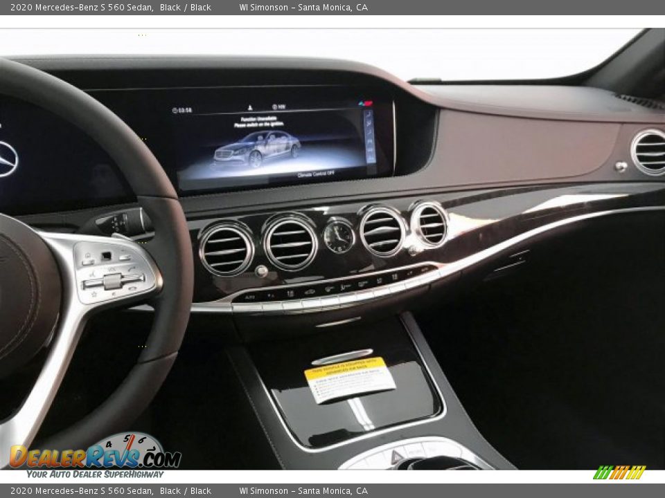 2020 Mercedes-Benz S 560 Sedan Black / Black Photo #6