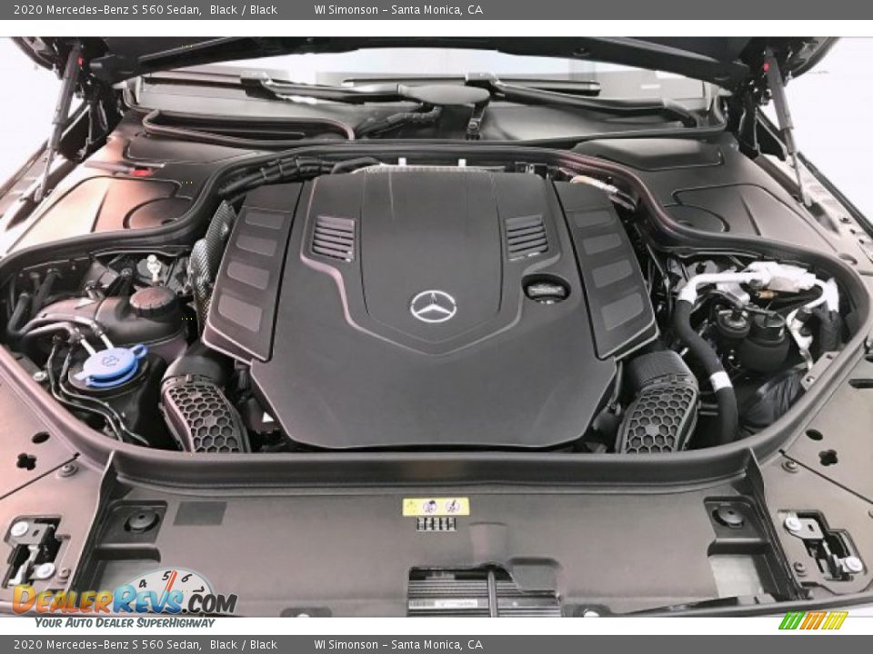 2020 Mercedes-Benz S 560 Sedan Black / Black Photo #8