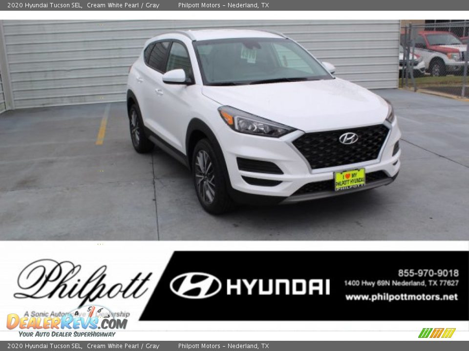 2020 Hyundai Tucson SEL Cream White Pearl / Gray Photo #1