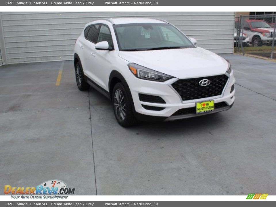2020 Hyundai Tucson SEL Cream White Pearl / Gray Photo #2