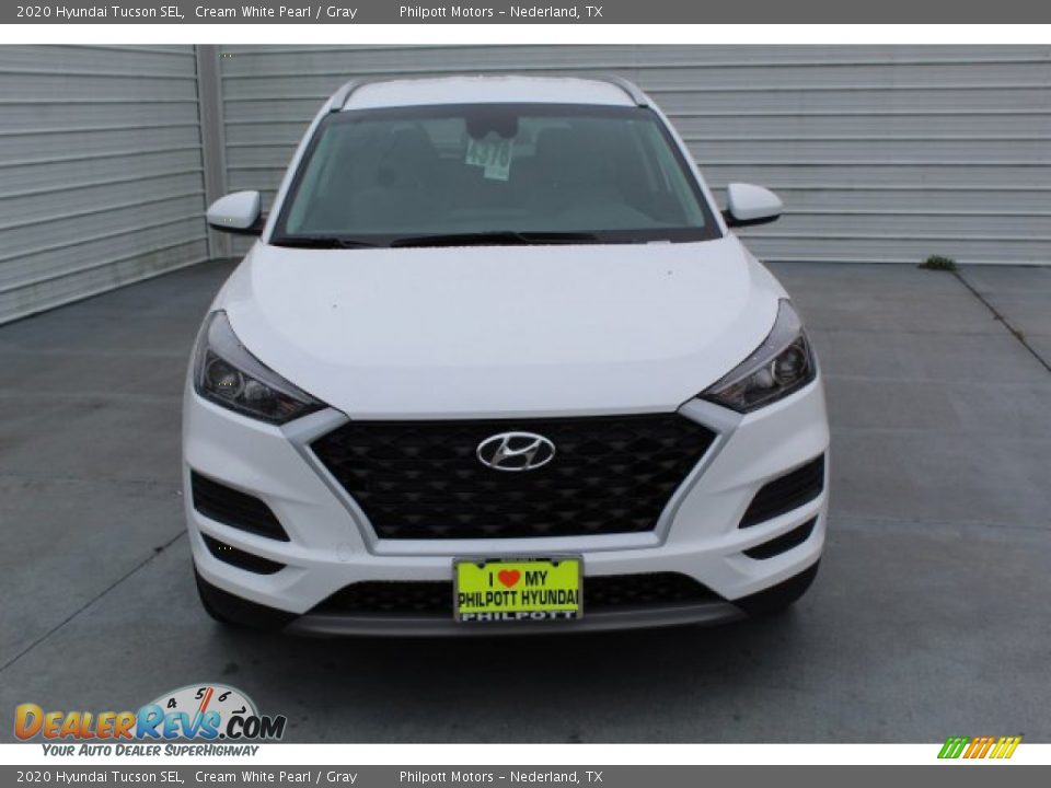 2020 Hyundai Tucson SEL Cream White Pearl / Gray Photo #3