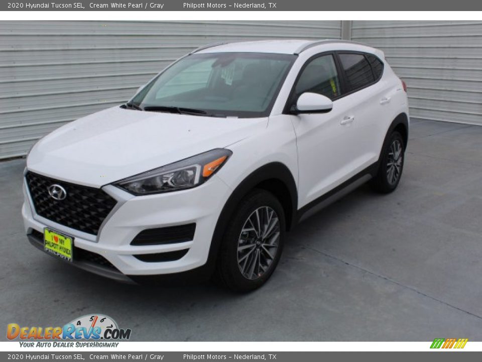 2020 Hyundai Tucson SEL Cream White Pearl / Gray Photo #4
