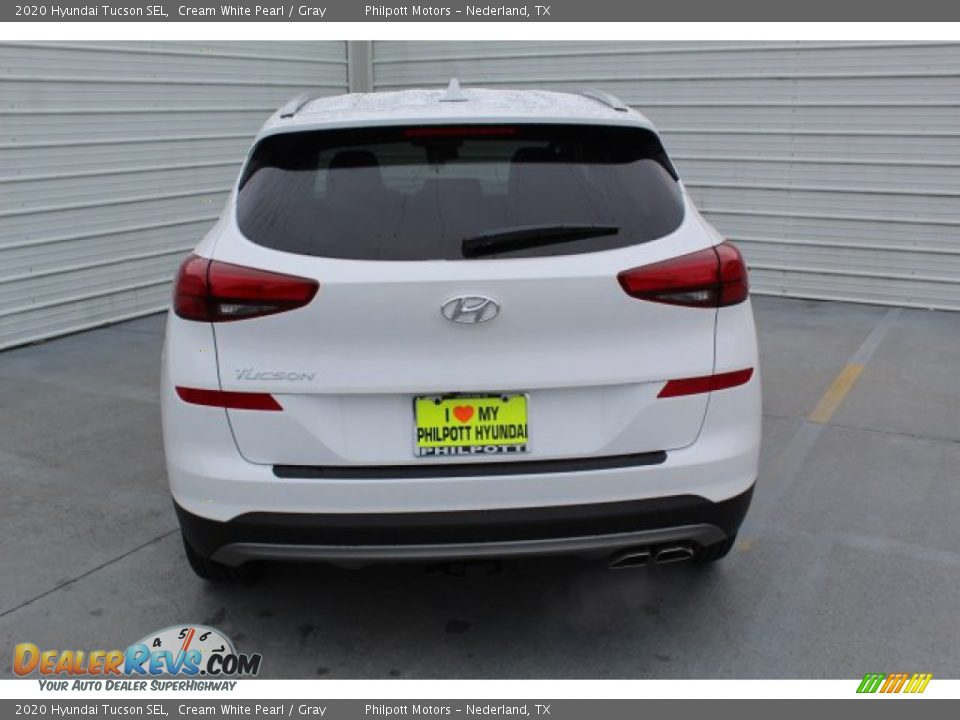 2020 Hyundai Tucson SEL Cream White Pearl / Gray Photo #7