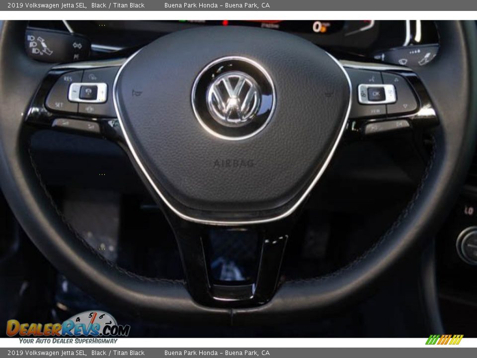2019 Volkswagen Jetta SEL Black / Titan Black Photo #15