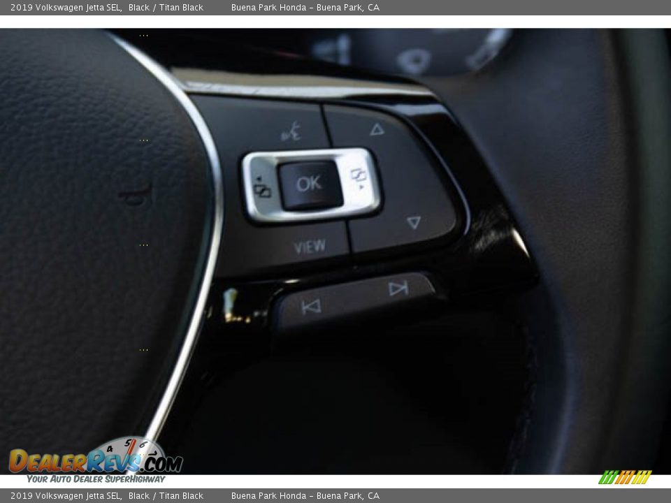 2019 Volkswagen Jetta SEL Black / Titan Black Photo #17