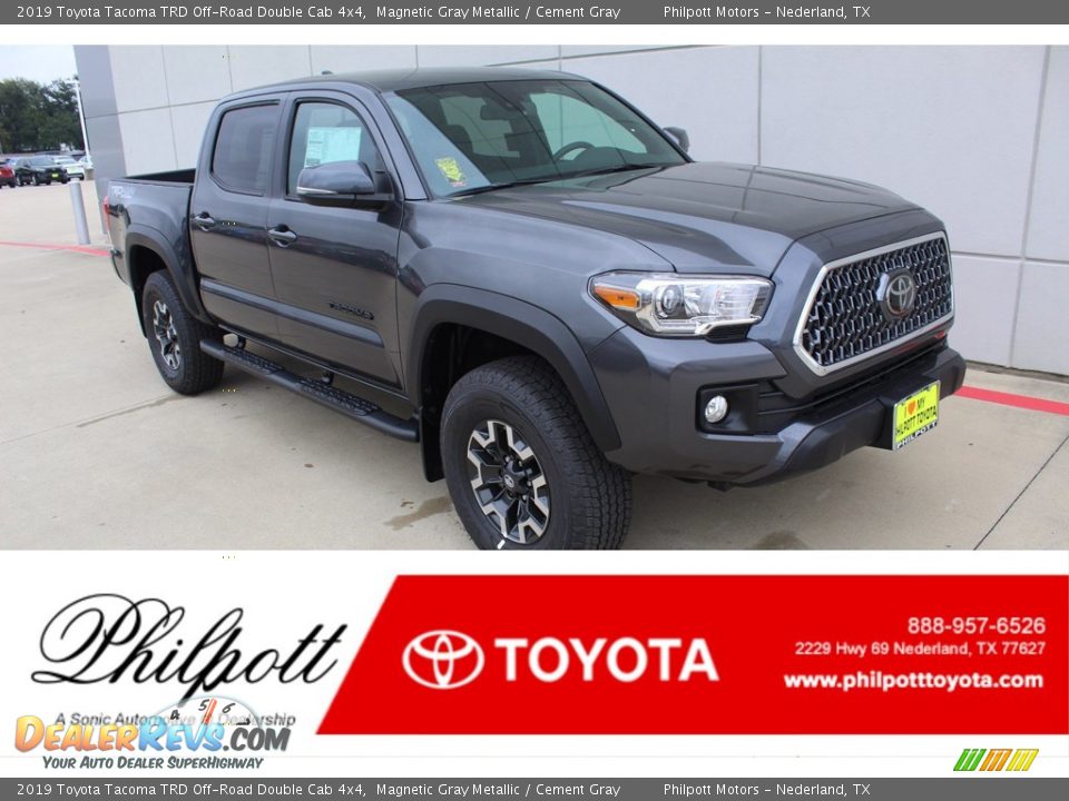 2019 Toyota Tacoma TRD Off-Road Double Cab 4x4 Magnetic Gray Metallic / Cement Gray Photo #1