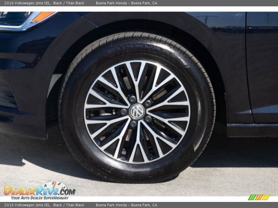 2019 Volkswagen Jetta SEL Black / Titan Black Photo #34