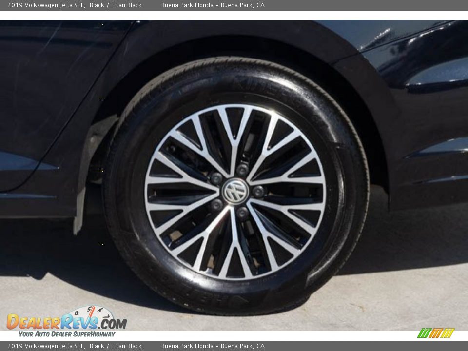 2019 Volkswagen Jetta SEL Black / Titan Black Photo #35