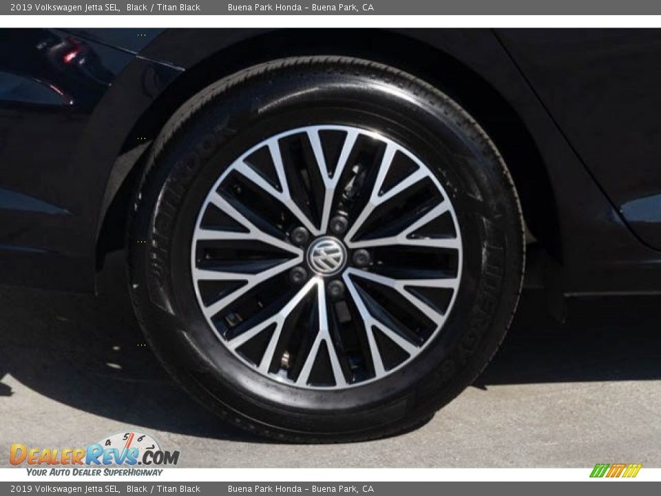 2019 Volkswagen Jetta SEL Black / Titan Black Photo #36