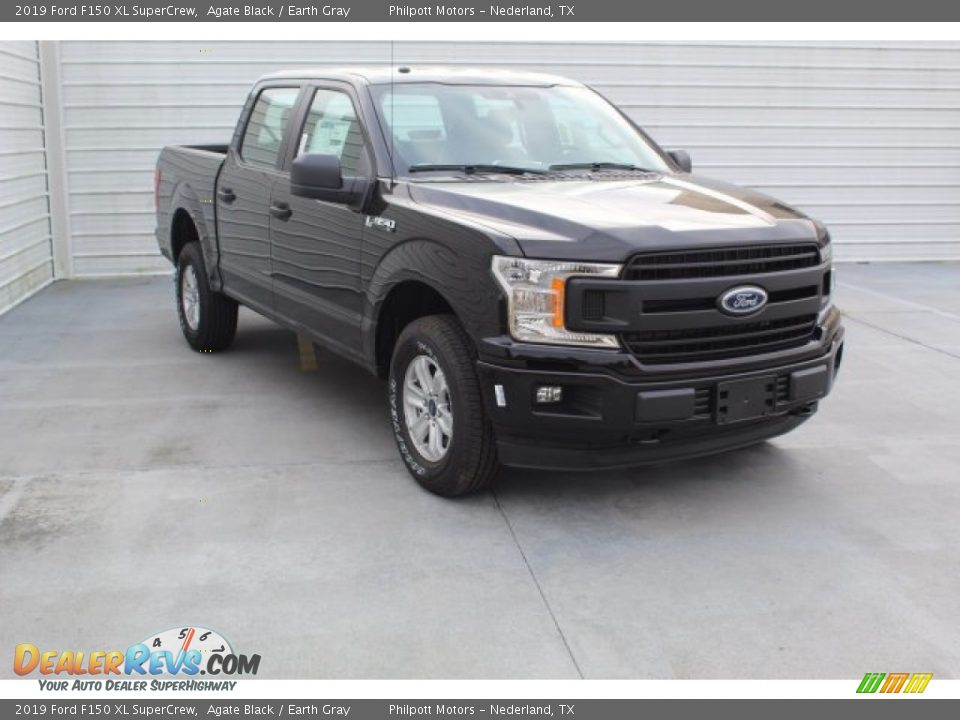 2019 Ford F150 XL SuperCrew Agate Black / Earth Gray Photo #2