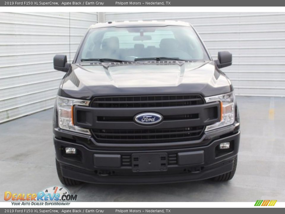 2019 Ford F150 XL SuperCrew Agate Black / Earth Gray Photo #3