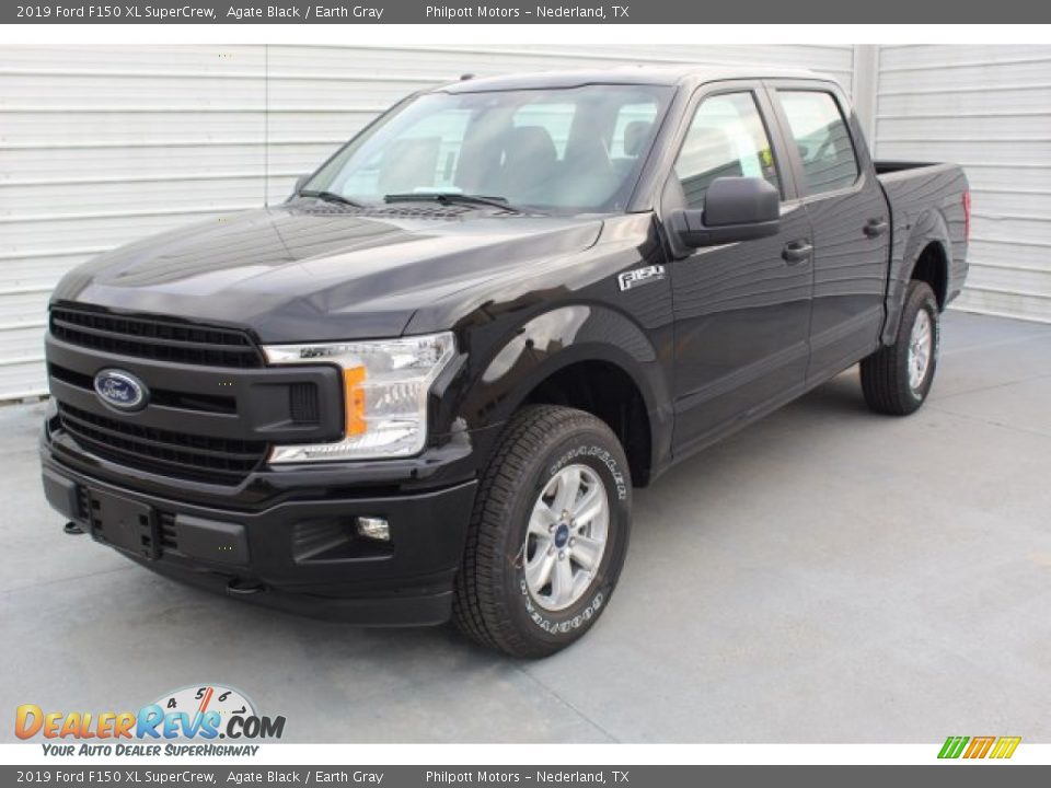2019 Ford F150 XL SuperCrew Agate Black / Earth Gray Photo #4