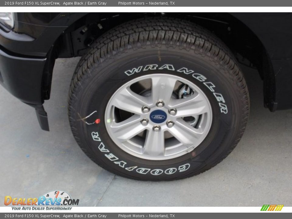 2019 Ford F150 XL SuperCrew Agate Black / Earth Gray Photo #5