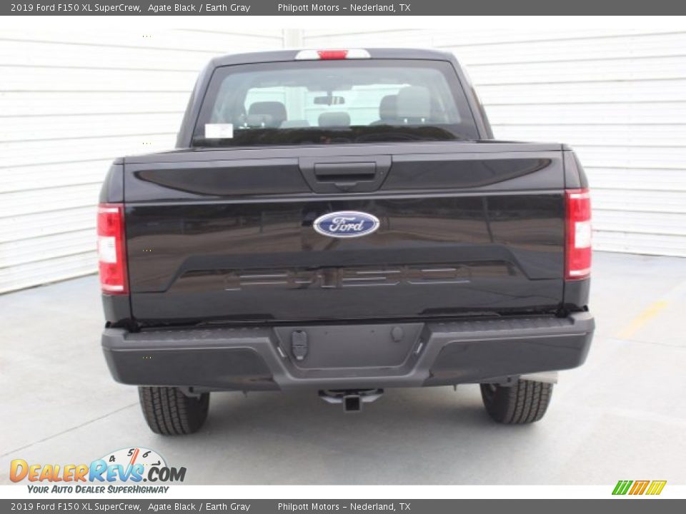 2019 Ford F150 XL SuperCrew Agate Black / Earth Gray Photo #7