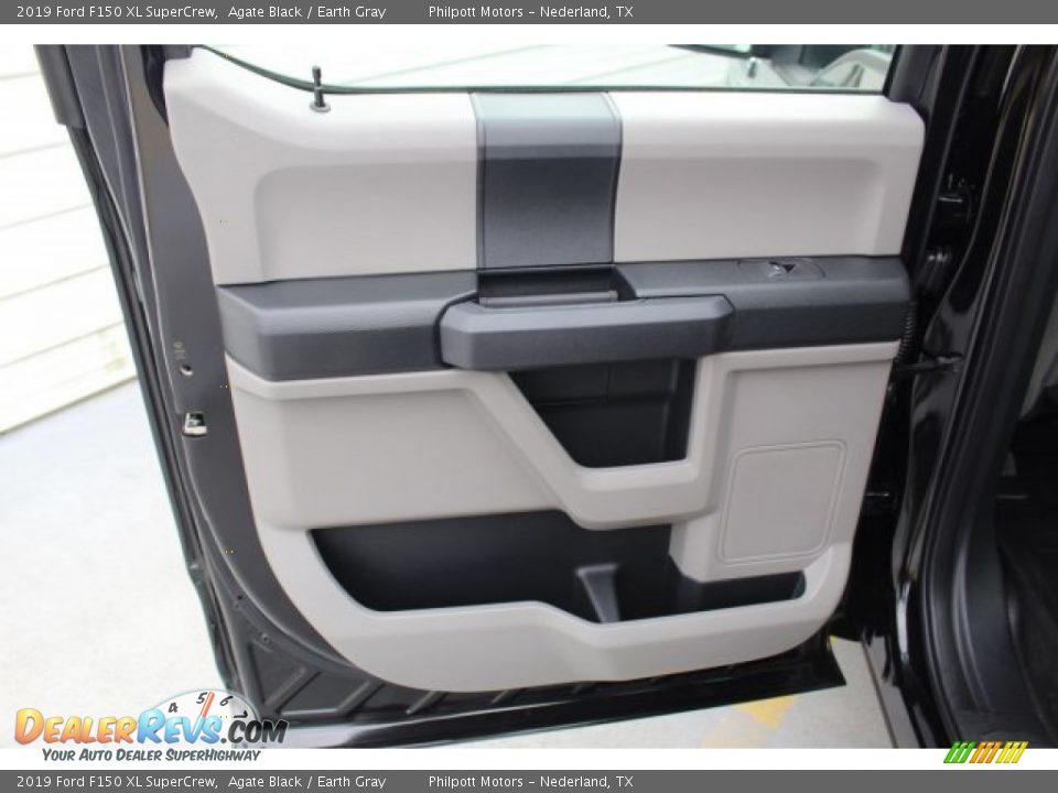 2019 Ford F150 XL SuperCrew Agate Black / Earth Gray Photo #8