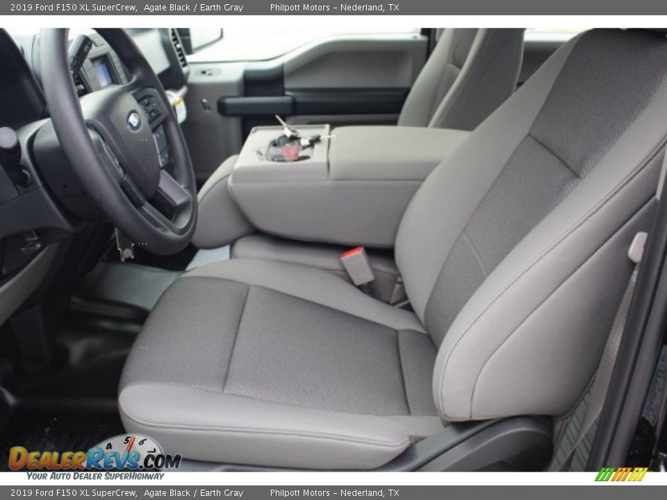 2019 Ford F150 XL SuperCrew Agate Black / Earth Gray Photo #9