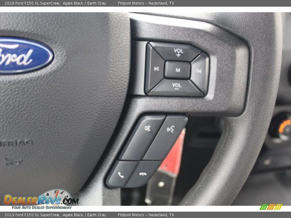 2019 Ford F150 XL SuperCrew Agate Black / Earth Gray Photo #11