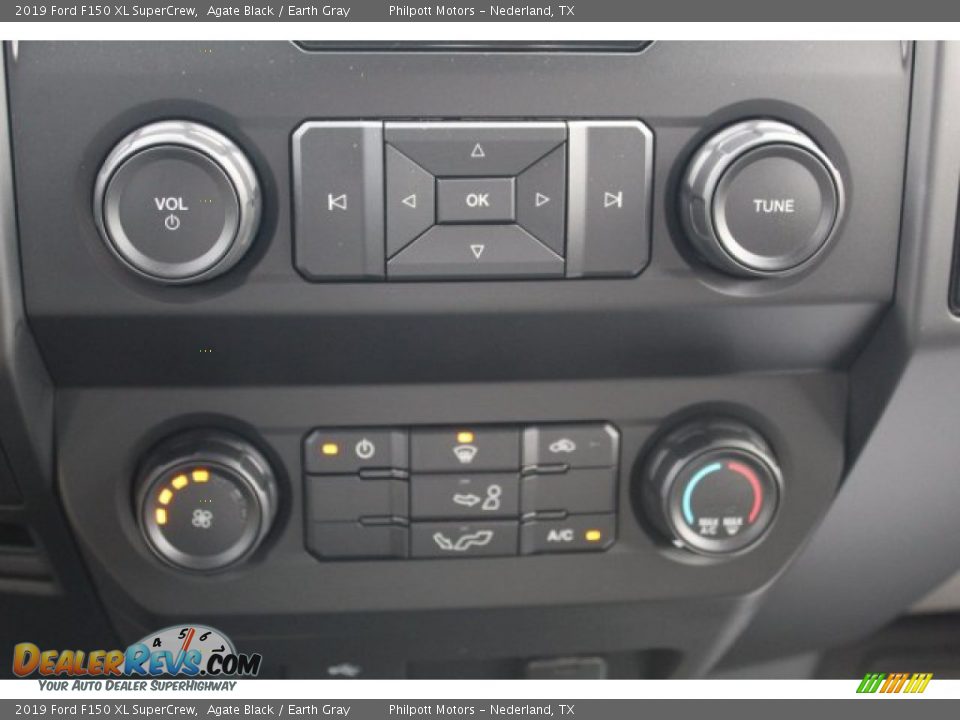 2019 Ford F150 XL SuperCrew Agate Black / Earth Gray Photo #14