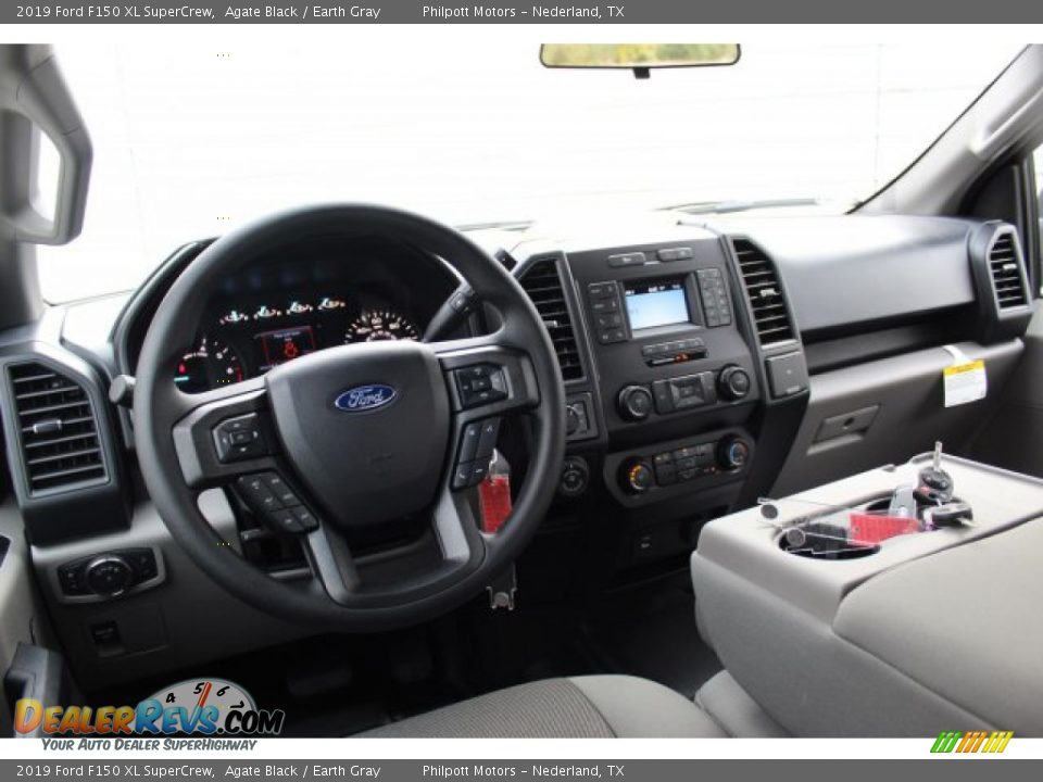 2019 Ford F150 XL SuperCrew Agate Black / Earth Gray Photo #16