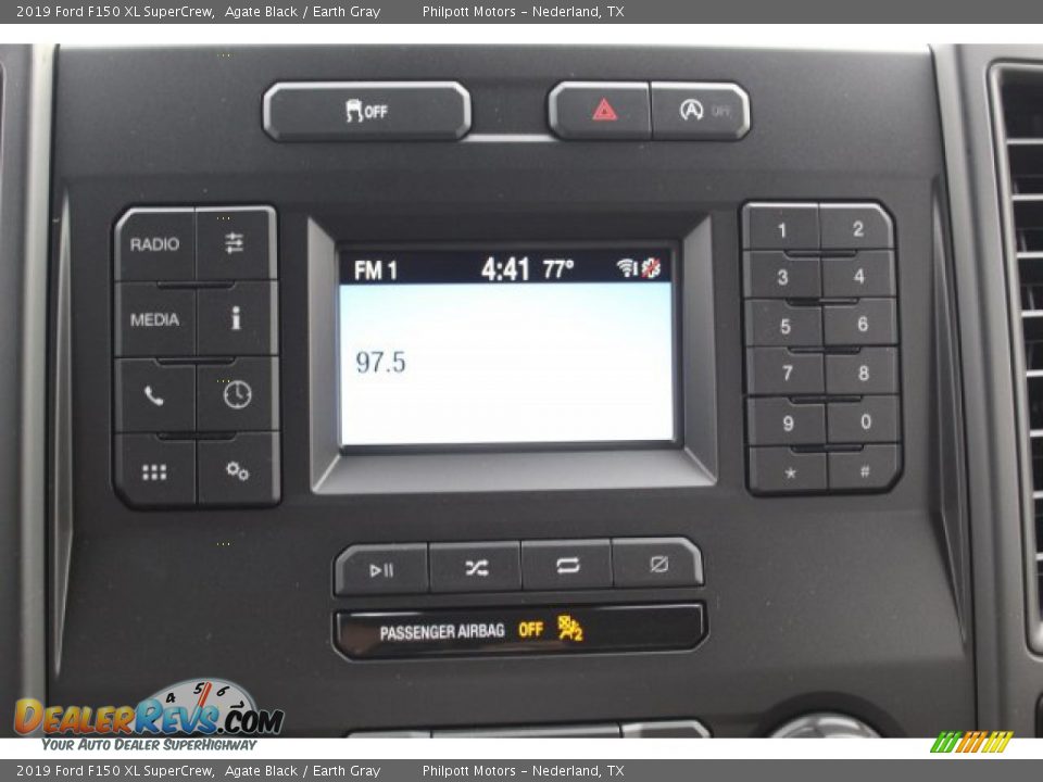 2019 Ford F150 XL SuperCrew Agate Black / Earth Gray Photo #17