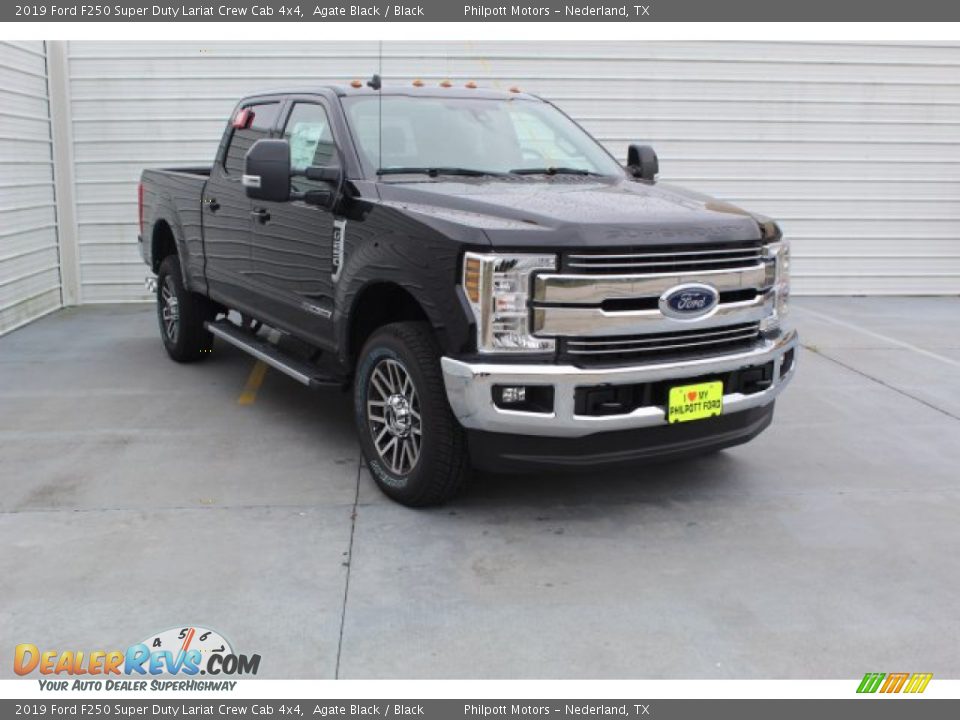 2019 Ford F250 Super Duty Lariat Crew Cab 4x4 Agate Black / Black Photo #2