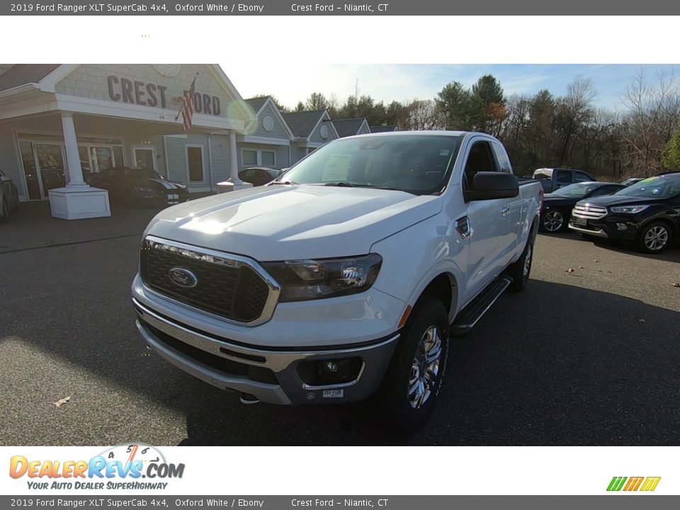 2019 Ford Ranger XLT SuperCab 4x4 Oxford White / Ebony Photo #3