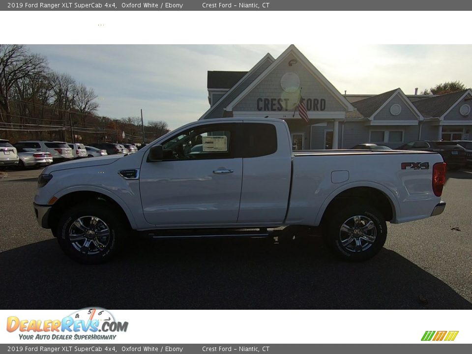 2019 Ford Ranger XLT SuperCab 4x4 Oxford White / Ebony Photo #4