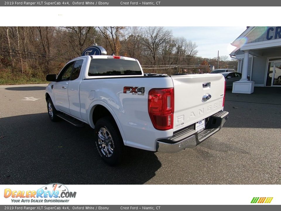 2019 Ford Ranger XLT SuperCab 4x4 Oxford White / Ebony Photo #5