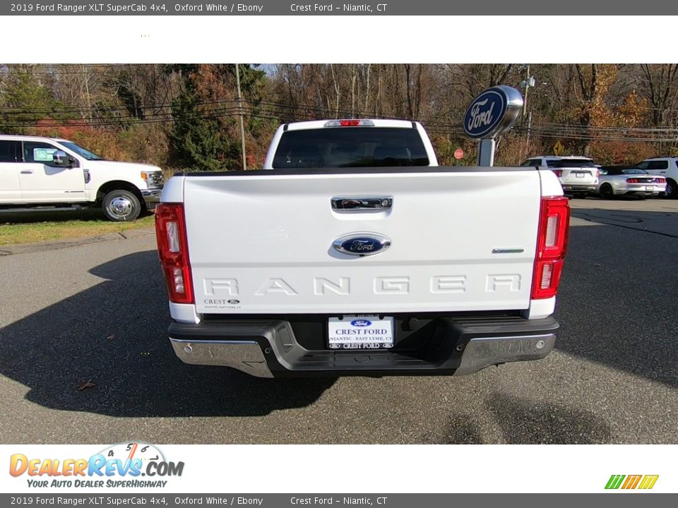 2019 Ford Ranger XLT SuperCab 4x4 Oxford White / Ebony Photo #6