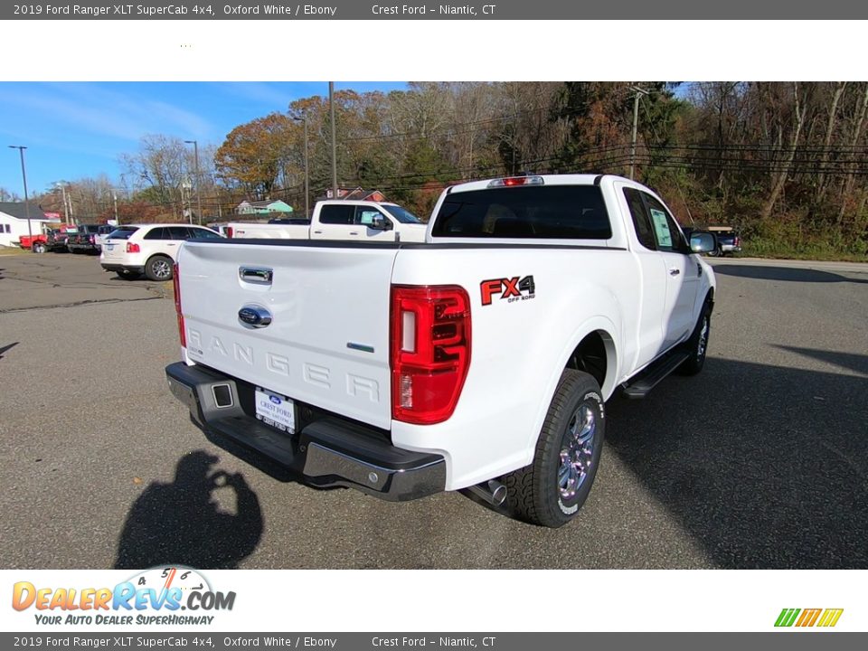 2019 Ford Ranger XLT SuperCab 4x4 Oxford White / Ebony Photo #7