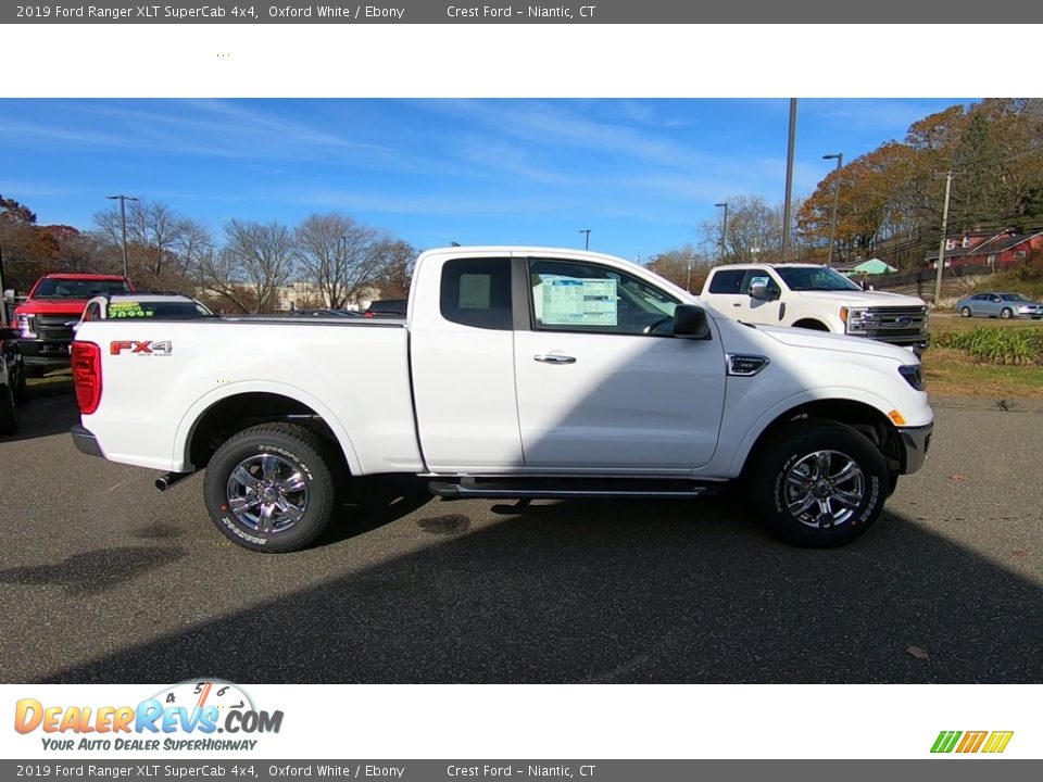 2019 Ford Ranger XLT SuperCab 4x4 Oxford White / Ebony Photo #8