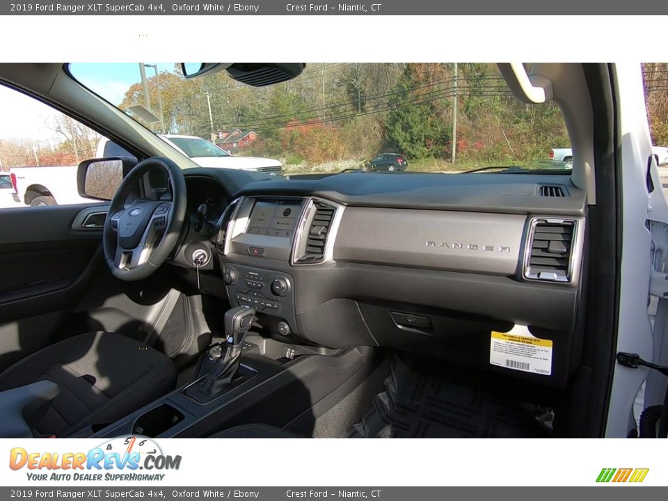 2019 Ford Ranger XLT SuperCab 4x4 Oxford White / Ebony Photo #24