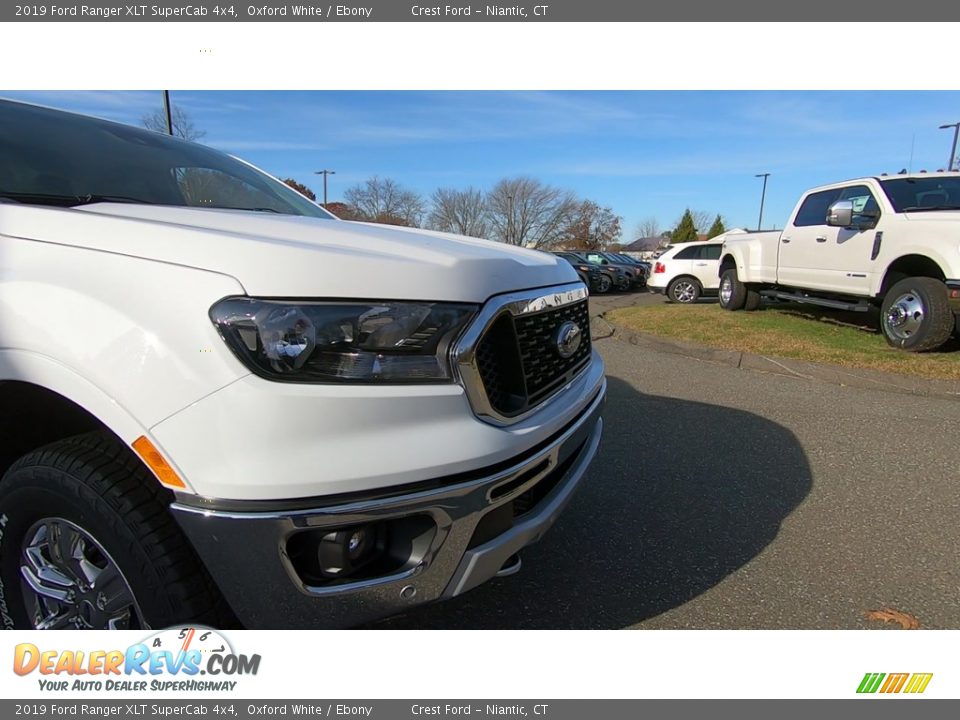 2019 Ford Ranger XLT SuperCab 4x4 Oxford White / Ebony Photo #27