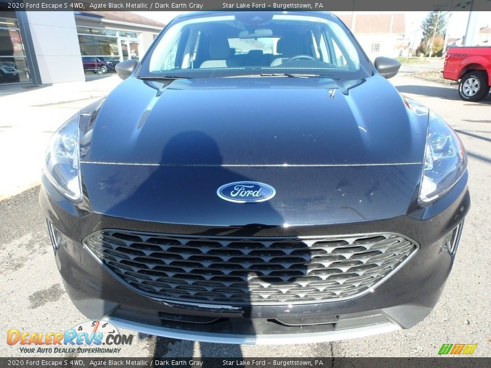 2020 Ford Escape S 4WD Agate Black Metallic / Dark Earth Gray Photo #2