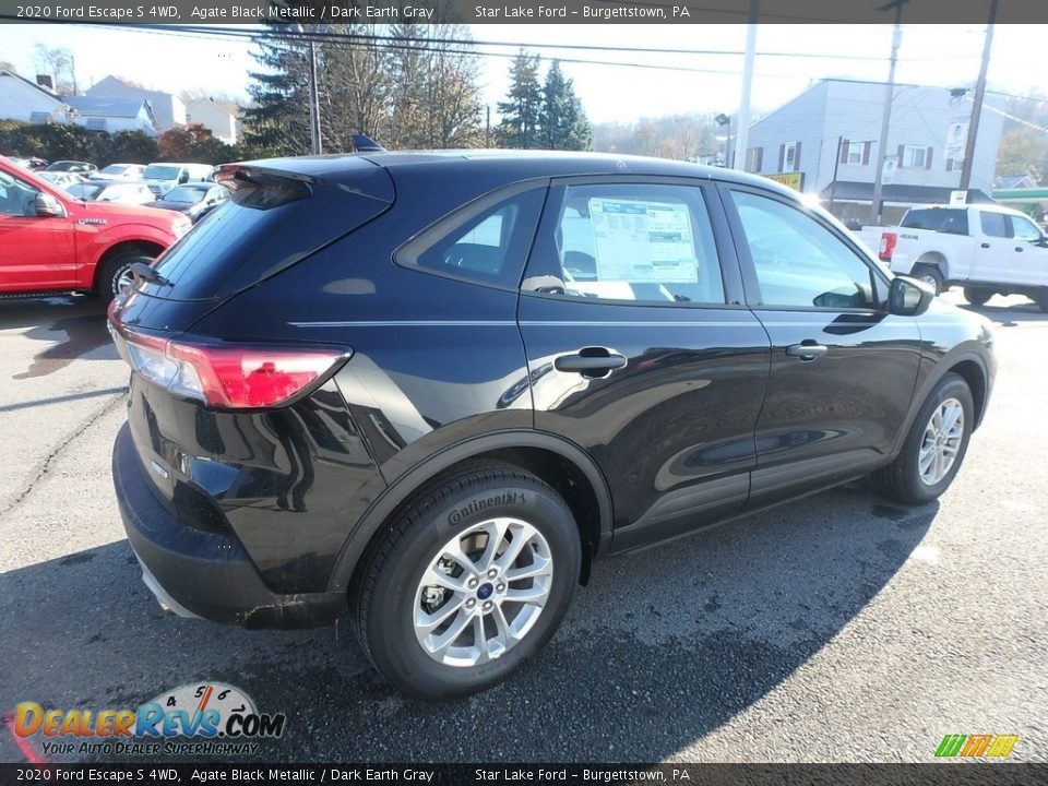 2020 Ford Escape S 4WD Agate Black Metallic / Dark Earth Gray Photo #5