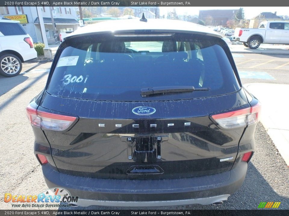 2020 Ford Escape S 4WD Agate Black Metallic / Dark Earth Gray Photo #6
