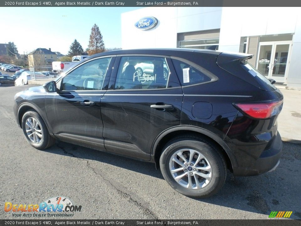 2020 Ford Escape S 4WD Agate Black Metallic / Dark Earth Gray Photo #8